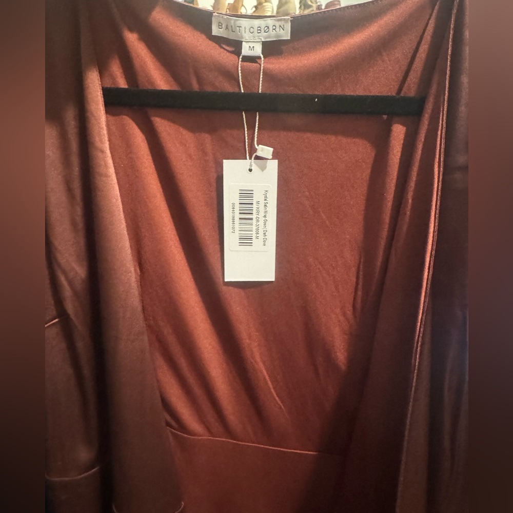 Krystal Satin Wrap Gown by Baltic Born - Picture 4 of 5
